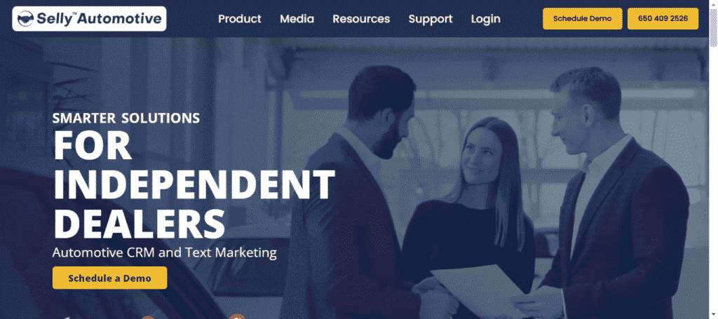 Selly Automotive CRM dashboard