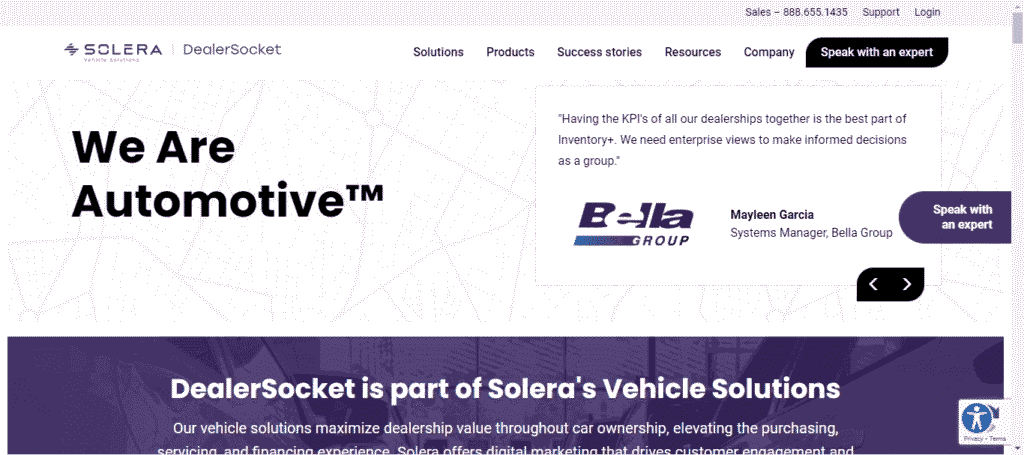 DealerSocket CRM dashboard interface
