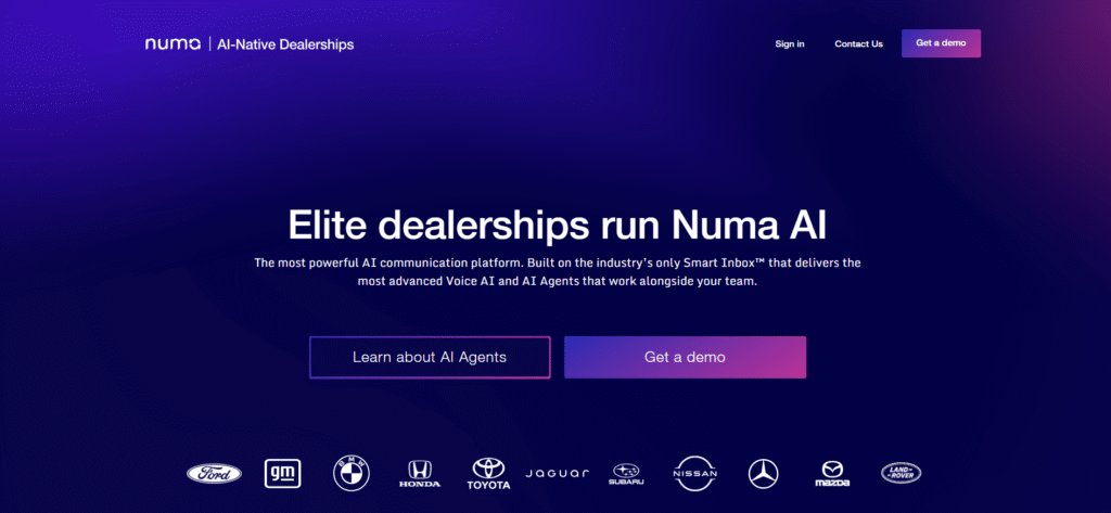 numa ai unified voice interface dashboard