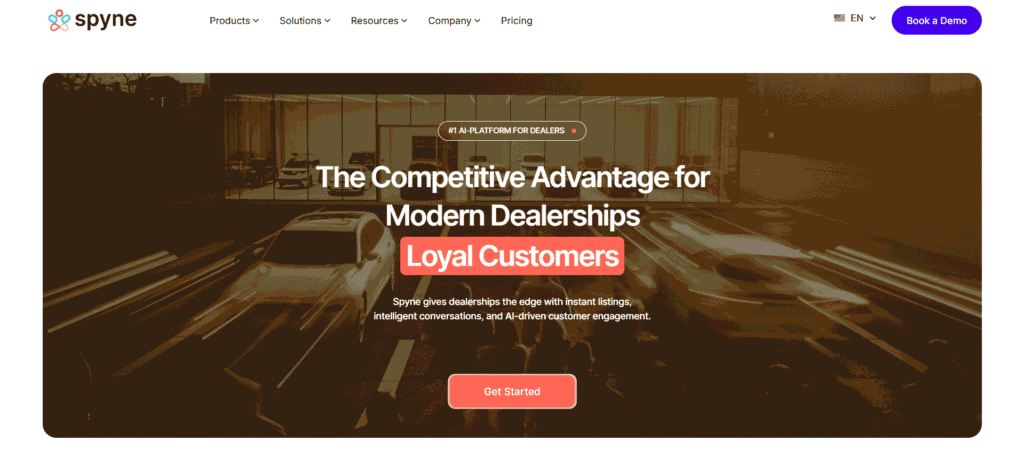 spyne ai omnichannel bdc platform dashboard view