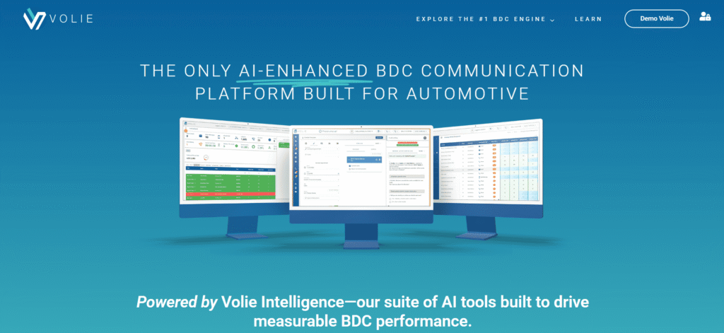volie ai bdc communication platform dashboard interface