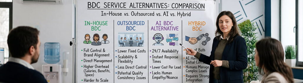in house outsourced ai hybrid bdc alternatives chart